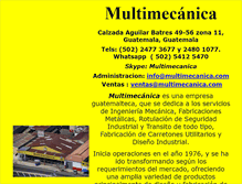 Tablet Screenshot of multimecanica.com